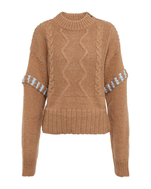 Bogner Cable-knit alpaca wool and sweater