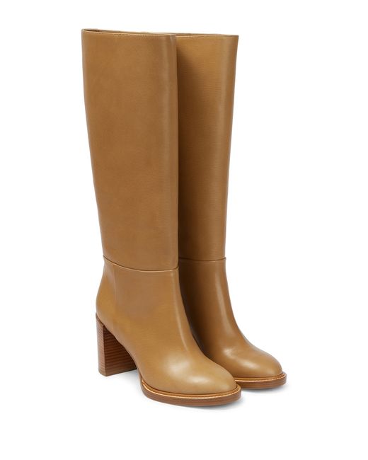 Gabriela Hearst Bocca leather knee-high boots