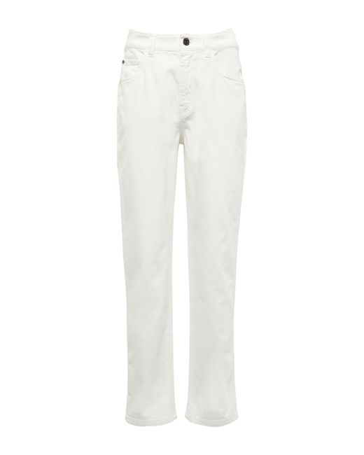 Brunello Cucinelli High-rise slim jeans