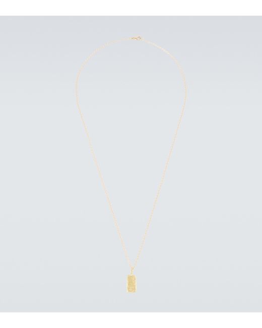 Elhanati Palma Tag Small 18kt gold necklace