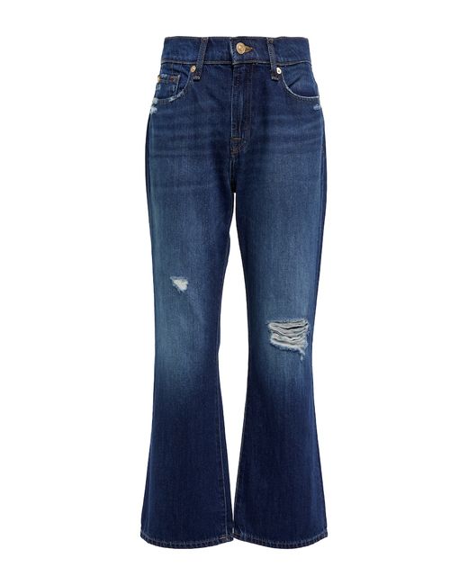 7 For All Mankind Riley Ankle Boot high-rise jeans