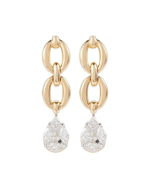 Nadine Aysoy Catena 18kt yellow earrings with diamonds