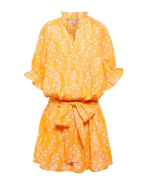 Juliet Dunn Floral cotton-blend shirt dress