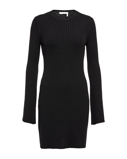 Chloé Ribbed-knit wool and cashmere dress