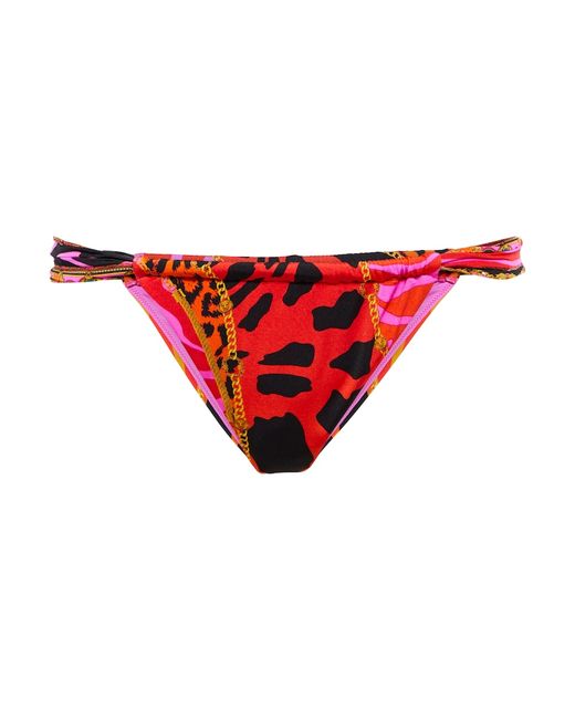 Camilla Giraffe-print bikini bottoms