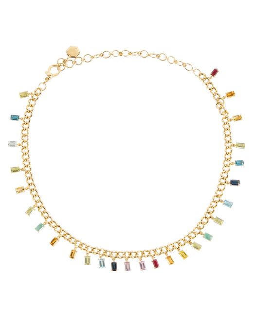 Shay Rainbow 18kt gold necklace with diamonds