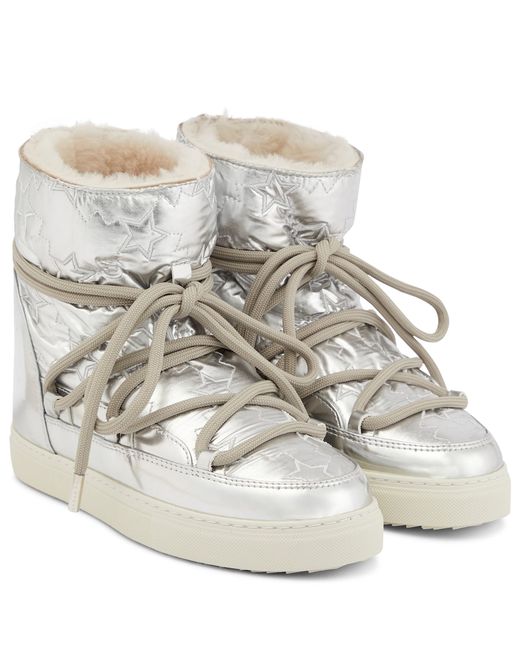 Inuikii Sneaker Star Wedge metallic snow boots