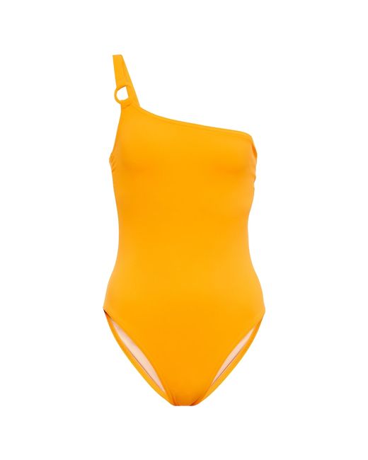Karla Colletto Morgan one-shoulder swimsuit