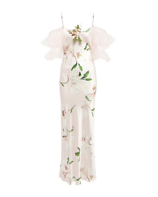 Rodarte Floral silk maxi dress