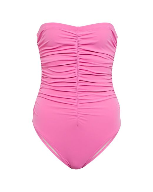 Karla Colletto Basics ruched swimsuit