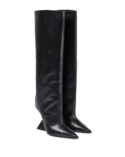 Attico Cheope leather knee-high boots