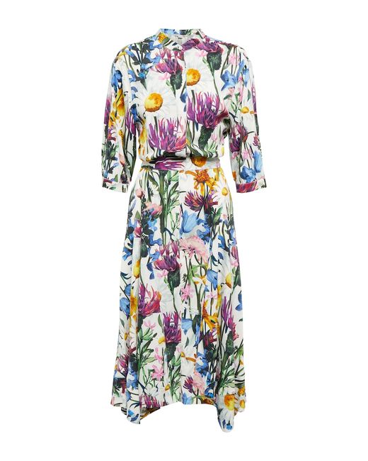 Stella McCartney Floral satin midi dress