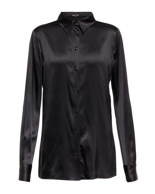 Tom Ford Silk-blend satin shirt