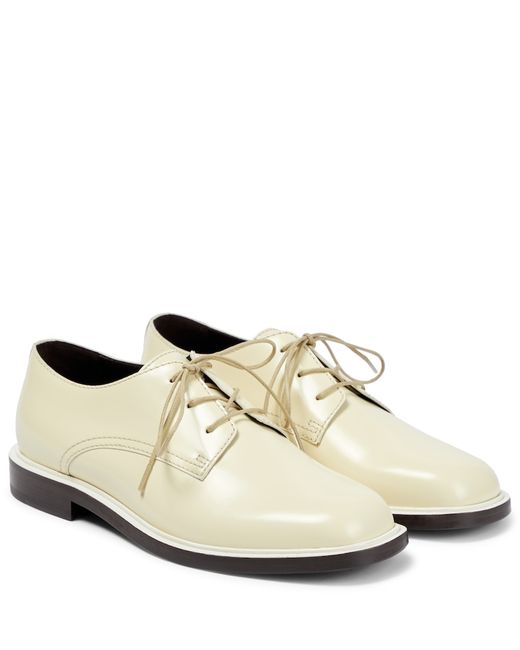 The Row Jules leather derby shoes