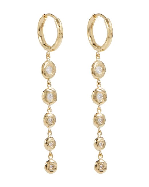 Octavia Elizabeth Charmed Micro Gabby 18kt earrings with diamonds