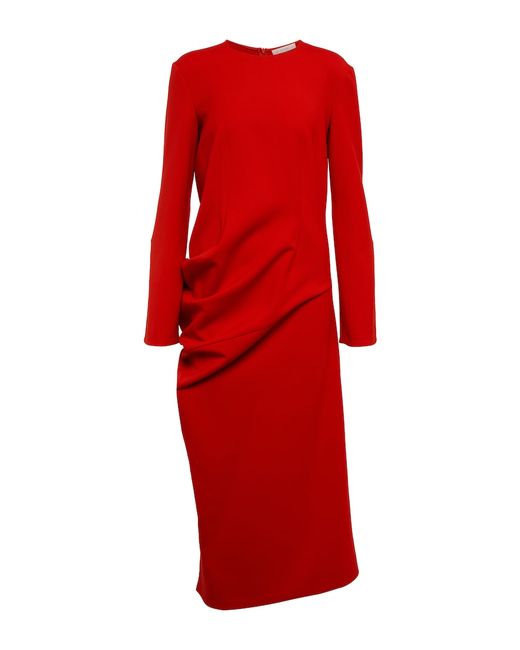 The Row Lucienne wool-blend midi dress