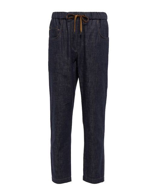 Brunello Cucinelli High-rise straight jeans