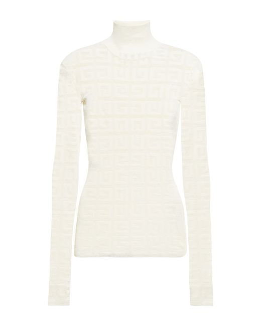 Givenchy 4G jacquard mockneck sweater