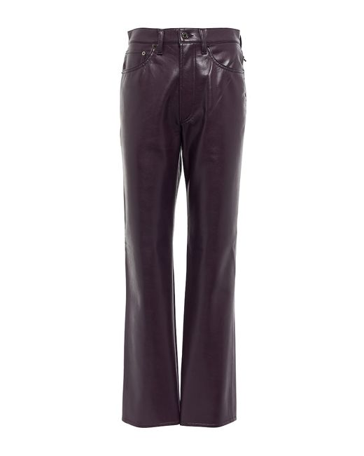 Agolde 90s Pinch high-rise faux leather pants