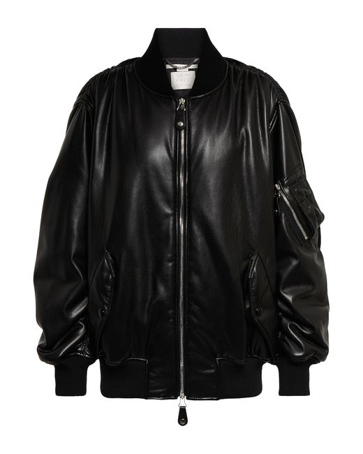 Stella McCartney Faux leather bomber jacket