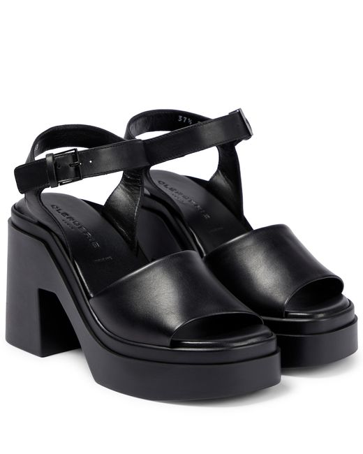 Clergerie Nelio leather platform sandals