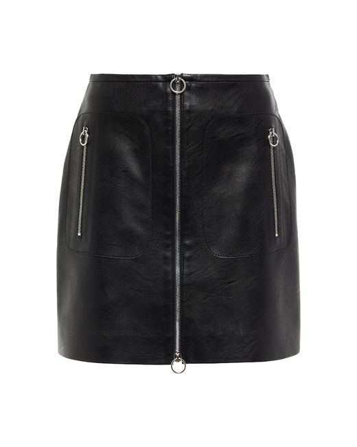 Stella McCartney Faux leather zip miniskirt