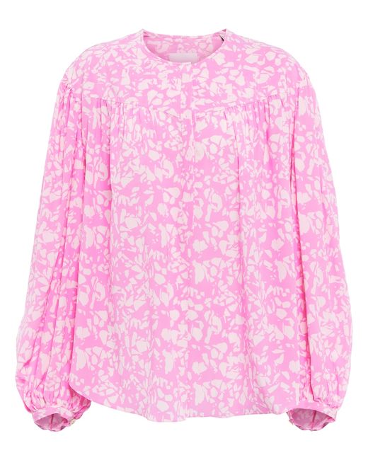 Isabel Marant Printed silk-blend chiffon blouse