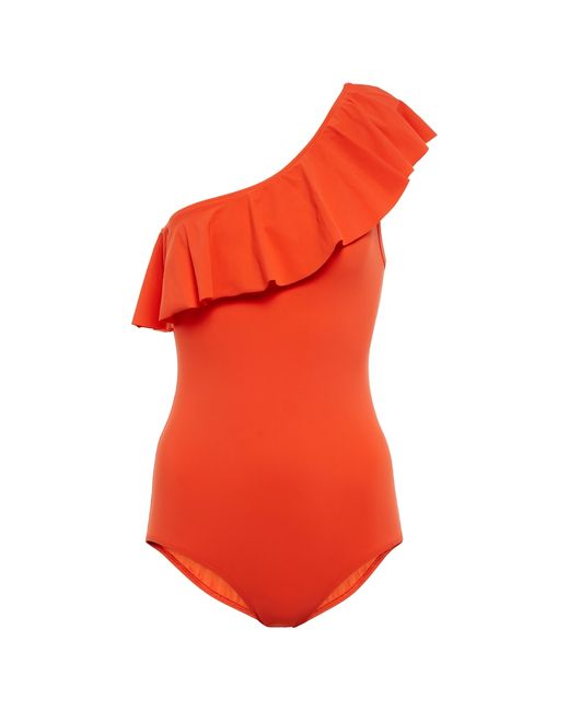 Isabel Marant Sicilya one-shoulder swimsuit