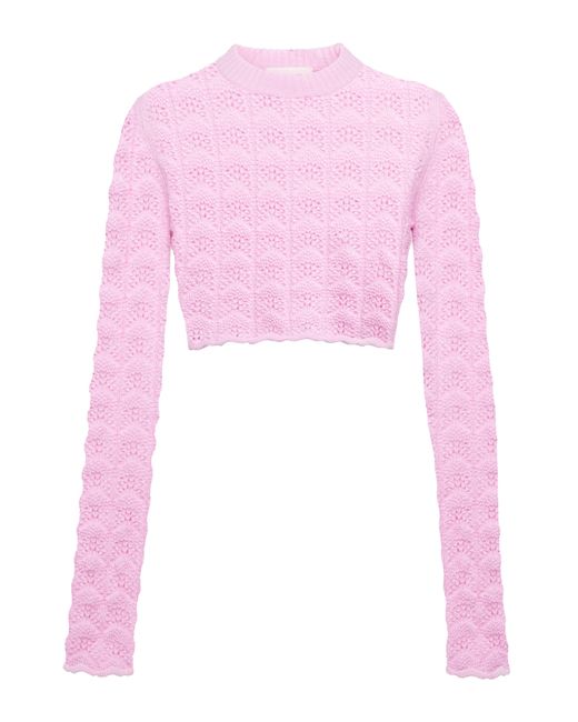 Sportmax Medea wool and cashmere open-knit sweater