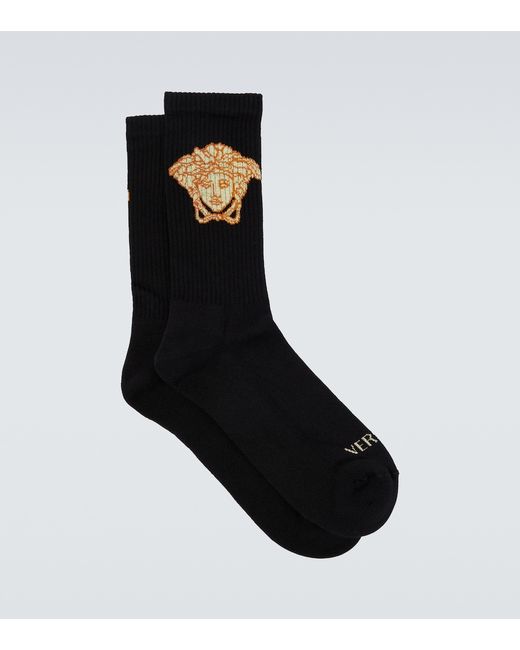 Versace La Medusa cotton-blend socks