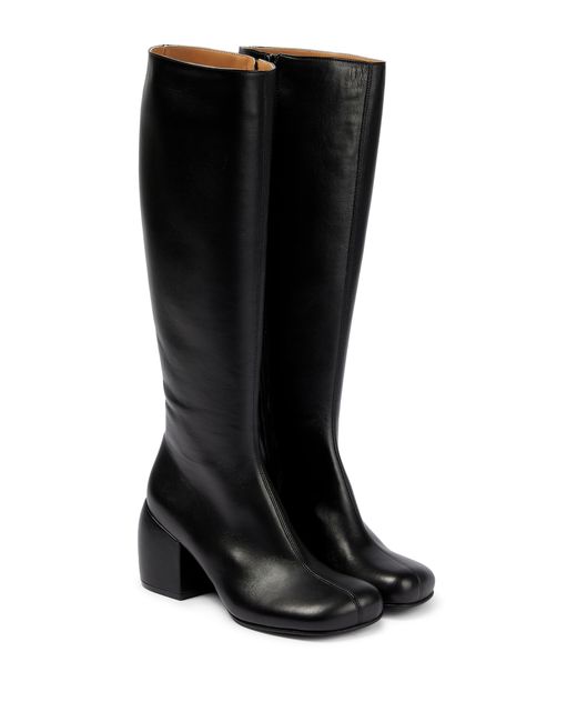Dries Van Noten Knee-high leather boots