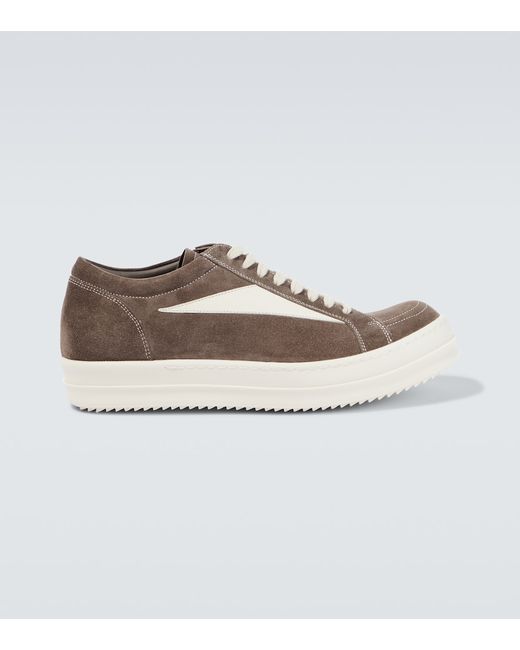 Rick Owens Low-top leather sneakers