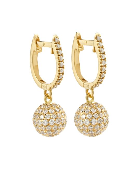 Ileana Makri Ball 18kt drop earrings with diamonds
