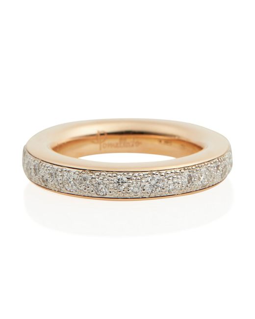 Pomellato Iconica 18kt rose gold ring with diamonds