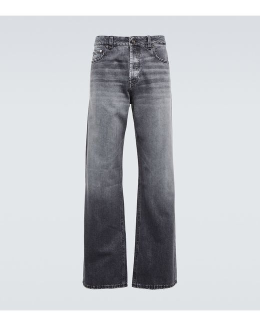 Due Diligence Wide-leg distressed jeans