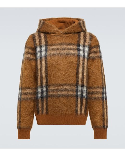 Burberry Checked jacquard hoodie