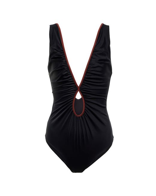 Johanna Ortiz Cutout V-neck swimsuit