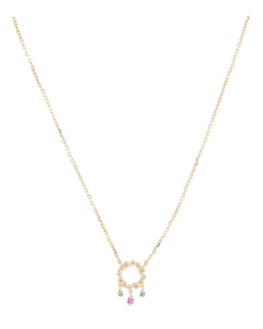 Suzanne Kalan 18kt gold necklace with sapphires