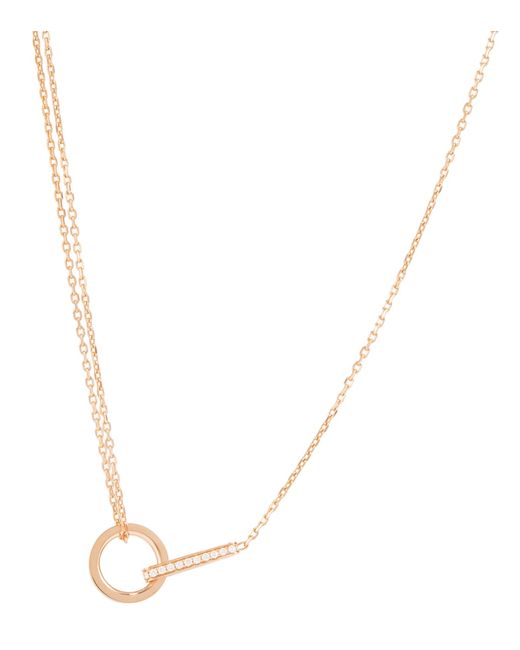 Repossi Berbere 18kt rose gold necklace with diamonds