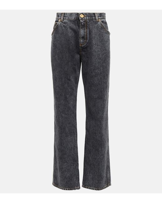 Balmain High-rise straight jeans