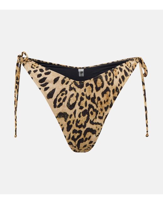 Reina Olga Susan leopard-print bikini bottoms