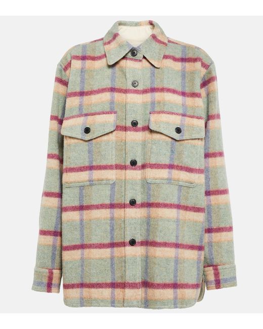 Isabel Marant Etoile Faxon wool-blend shirt jacket