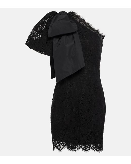 Rebecca Vallance Kelsey one-shoulder lace minidress