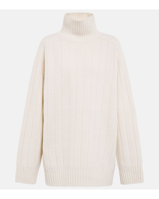Totême Ribbed wool and cashmere sweater