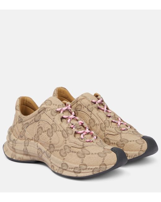 Gucci GG printed leather sneakers