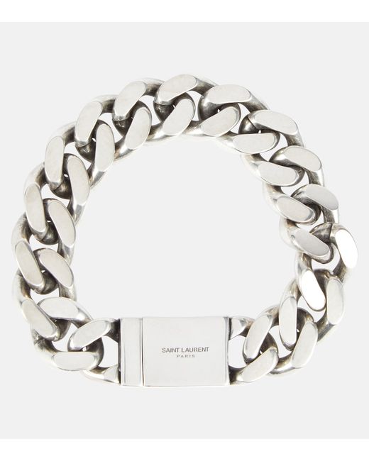 Saint Laurent Curb-chain bracelet