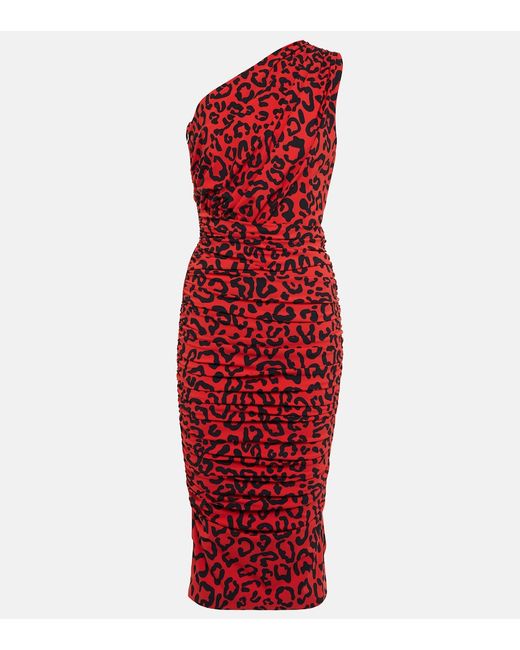 Dolce & Gabbana Leopard-printed jersey midi dress