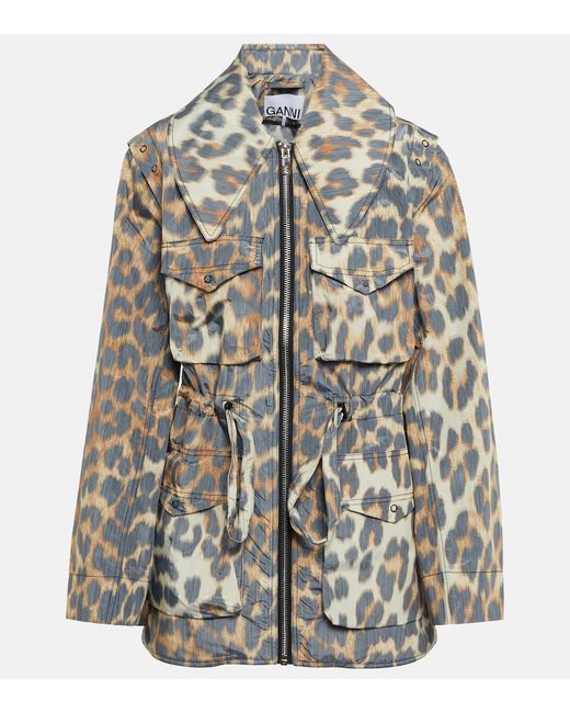 Ganni Leopard-print jacket