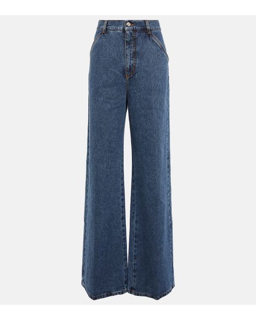 Chloé High-rise wide-leg jeans