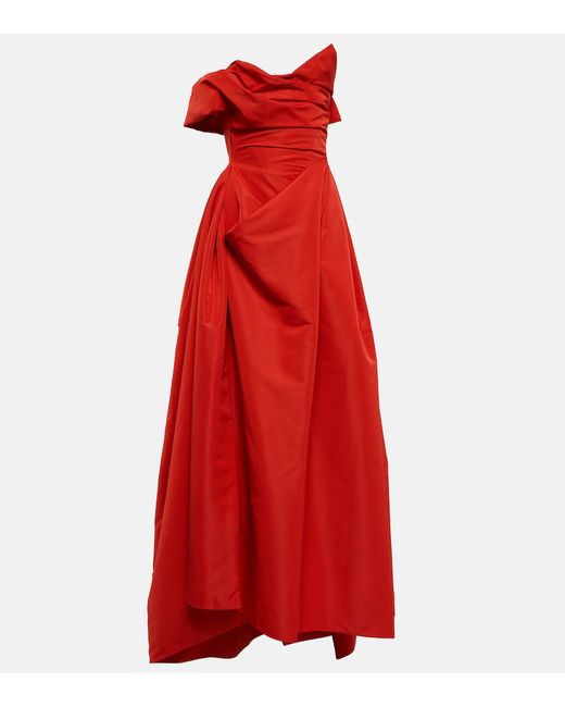 Vivienne Westwood Draped off-shoulder satin gown